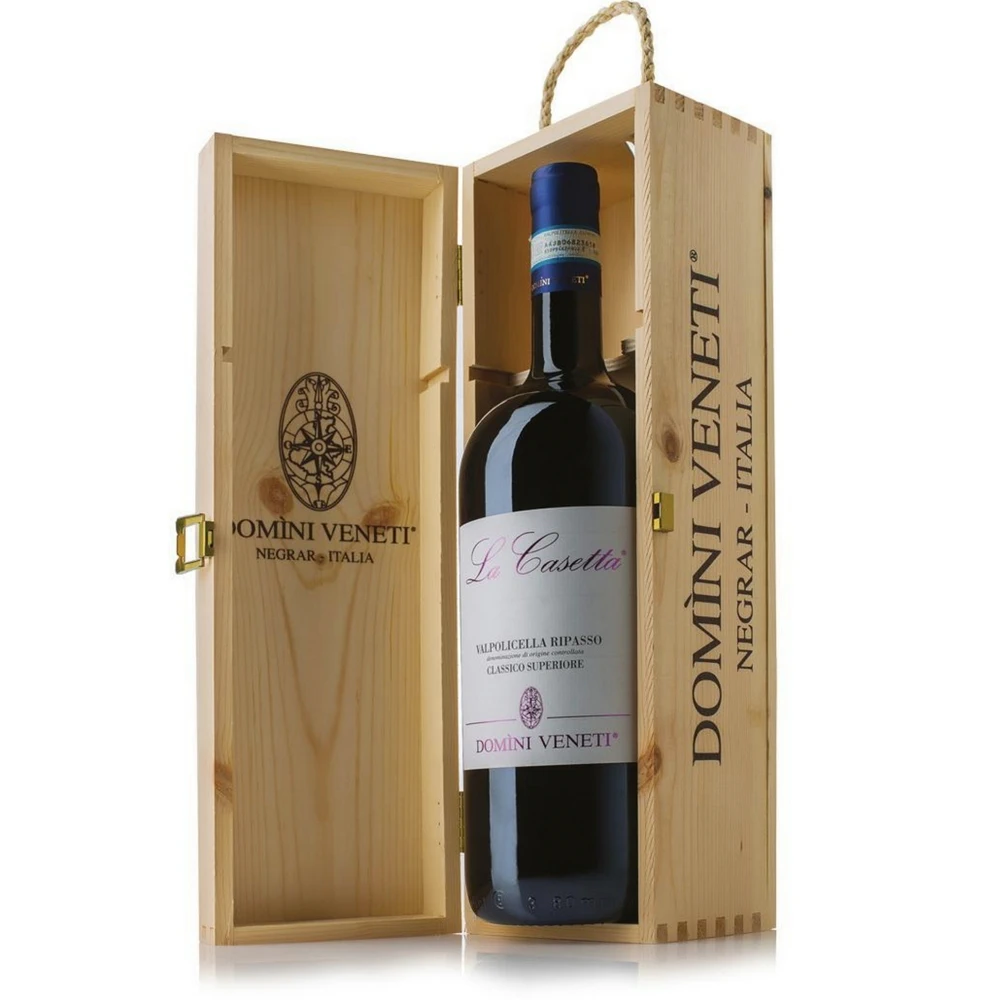 DOMINI VENETI SINGLE BOX LA CASETTA VALPOLICELLA RIPASSO CLASSICO SUPERIORE DOC, MAGNUM CUTIE LEMN 1×1,5L